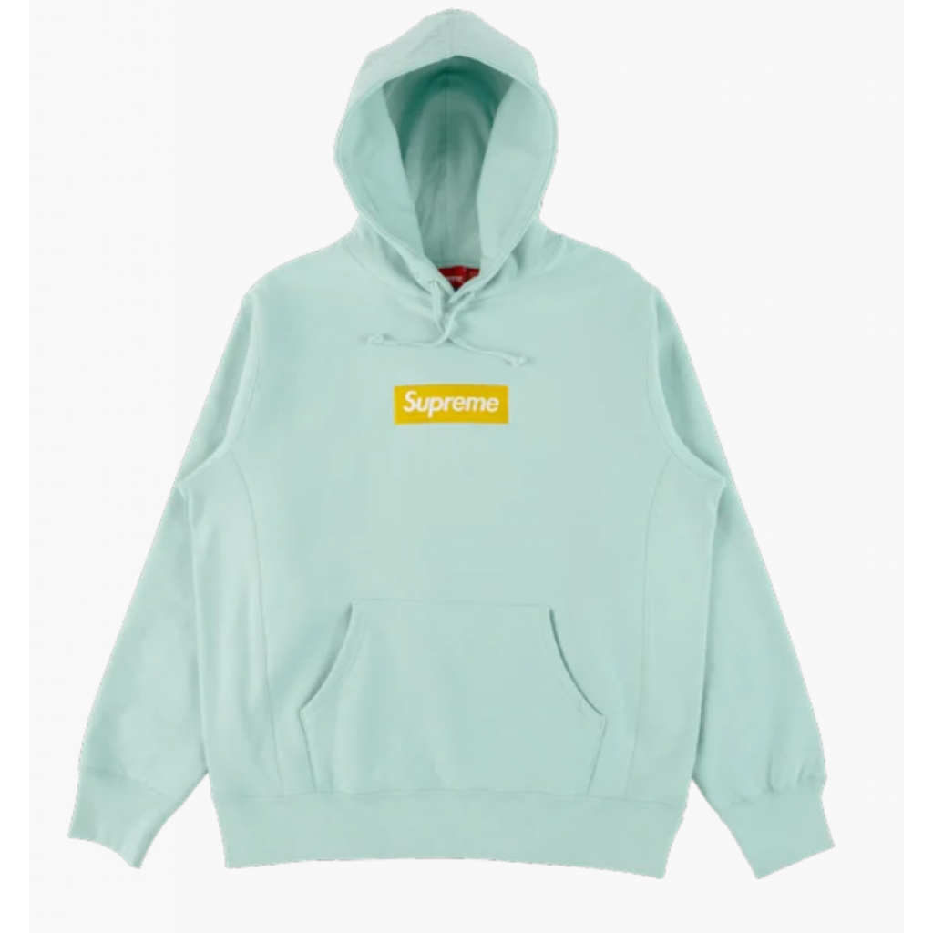 Supreme Box Logo Ice Blue Hoodie by Youbetterfly